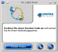 Screenshot ISL Desktop: Code holen