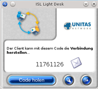 Screenshot ISL Desktop: Session OK